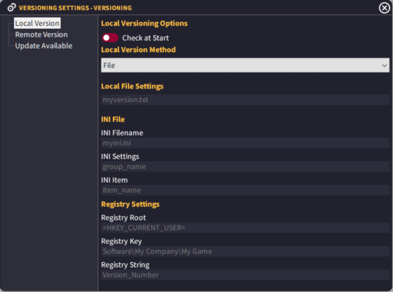 Versioning Settings – ByteBox Media Support