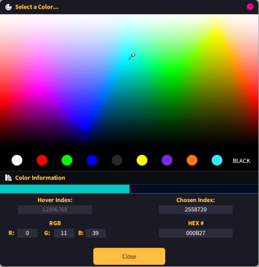 Color Dialog – ByteBox Media Support